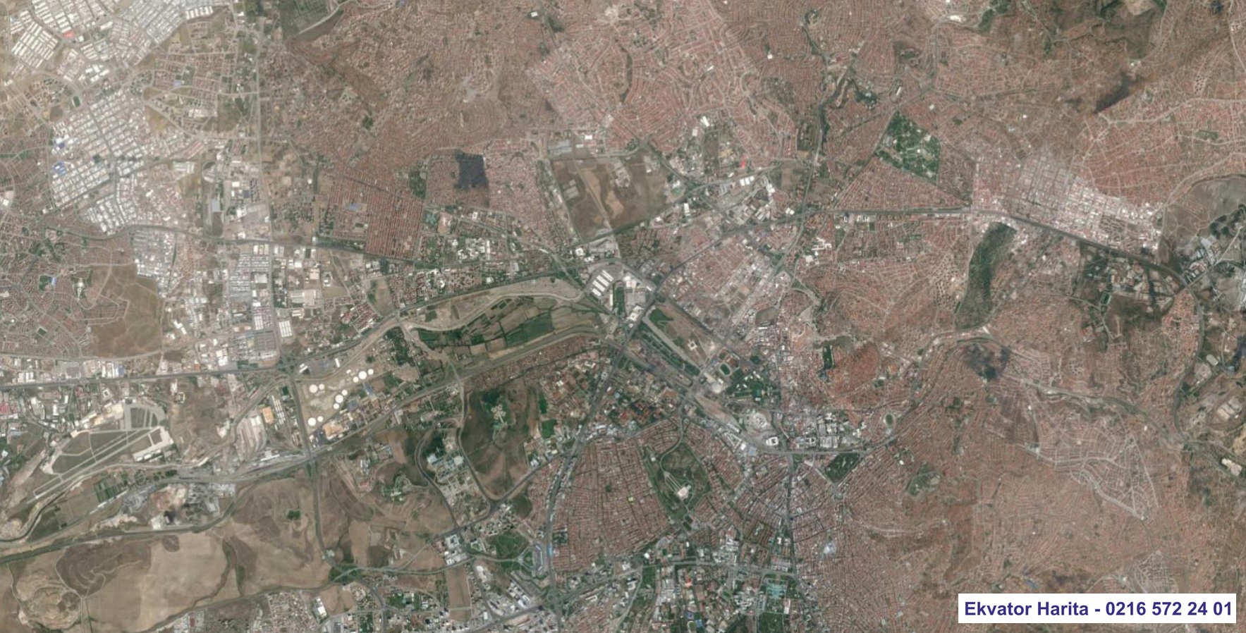 Ankara Uydu Haritası Örnek Fotoğrafı