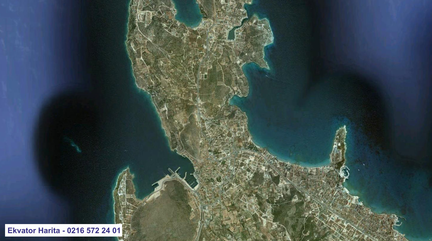 Çeşme Uydu Haritası Örnek Fotoğrafı