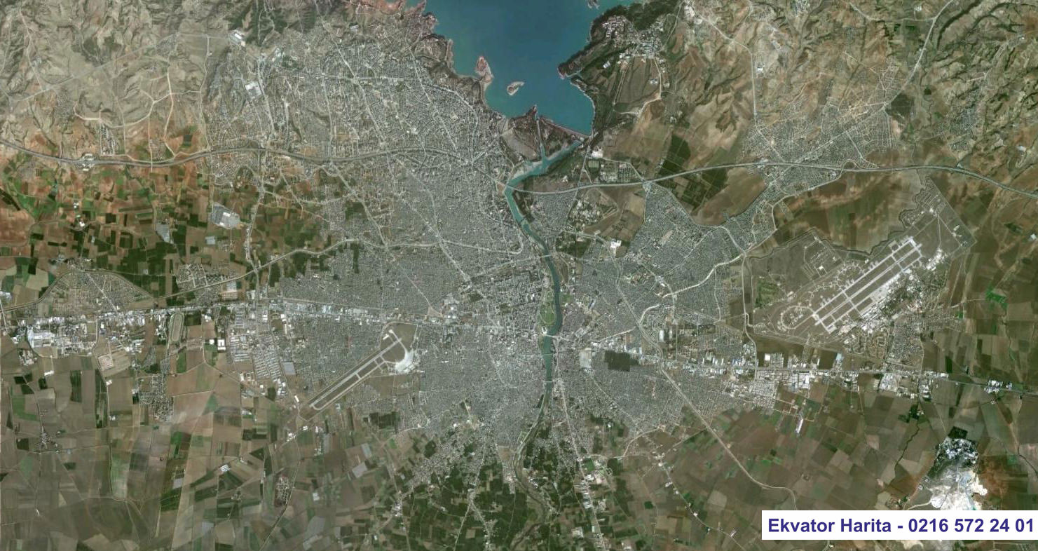 Adana Uydu Haritası Örnek Fotoğrafı
