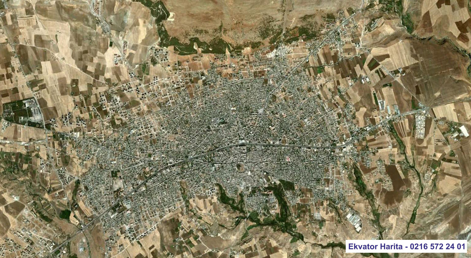 Adıyaman Uydu Haritası Örnek Fotoğrafı