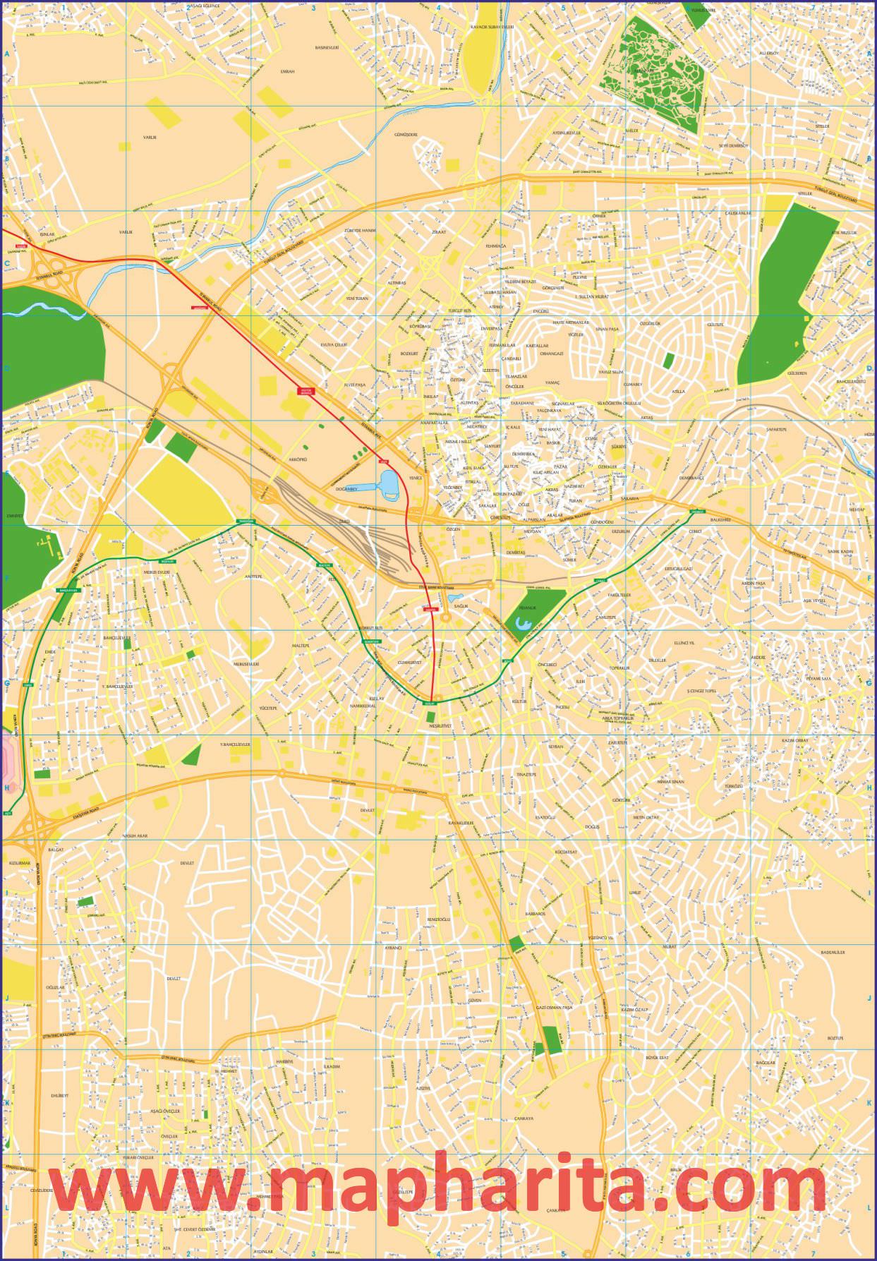 ANKARA TURİSTİK HARİTASI