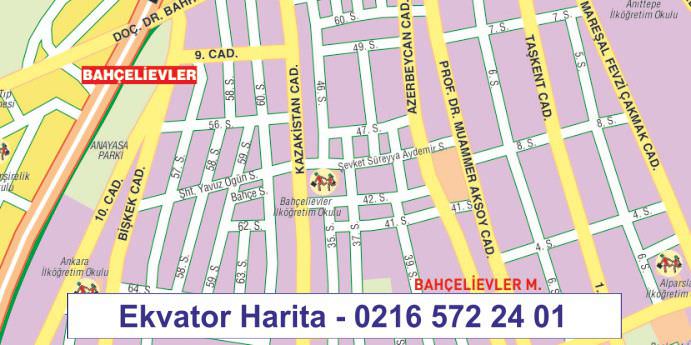 Ankara Şehir Haritası Yakından Örnek Görüntüsü