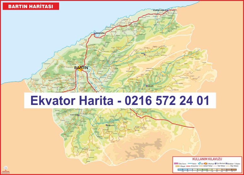 BARTIN İLİ FİZİKİ HARİTASI