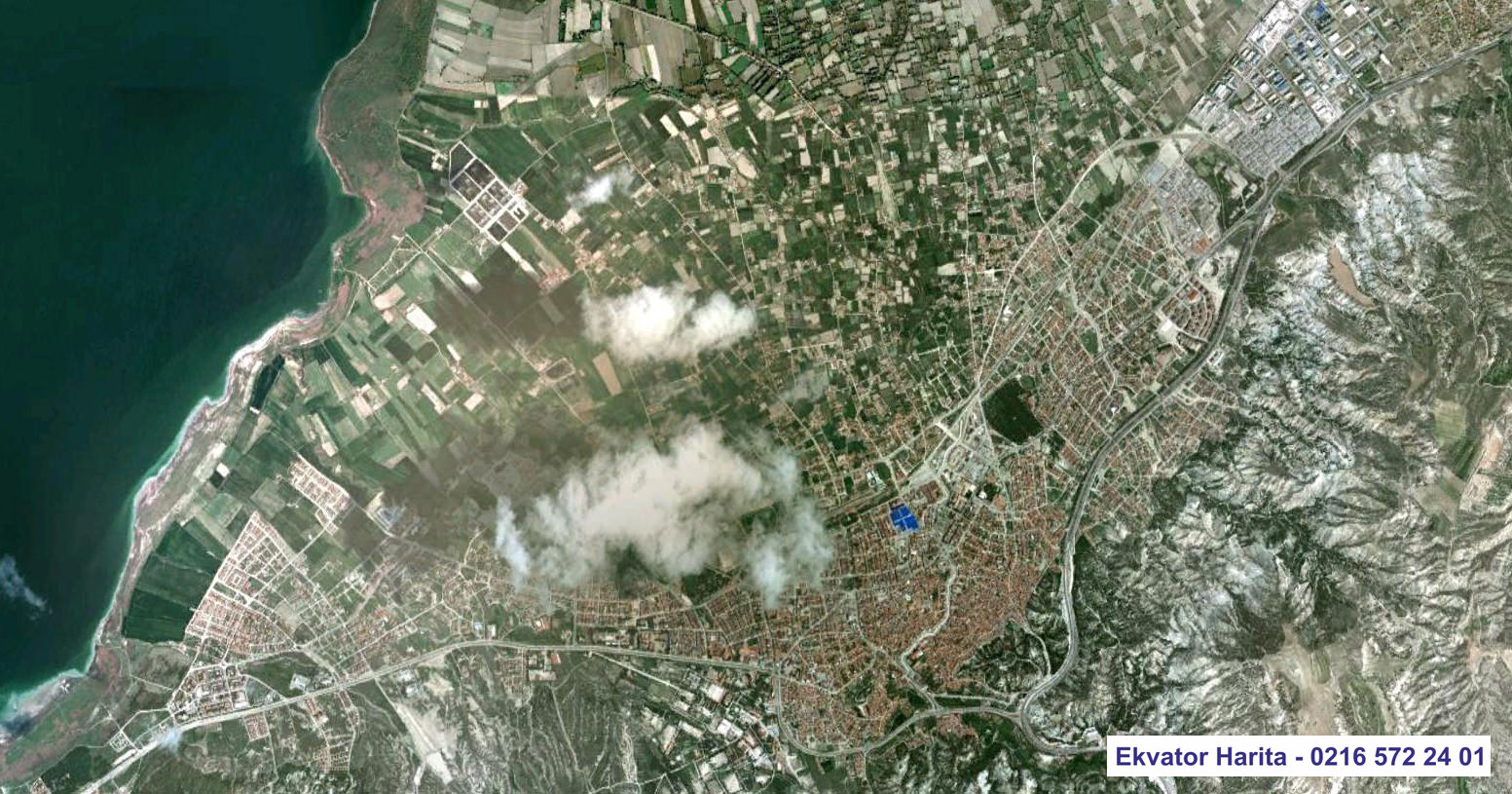 Burdur Uydu Haritası Örnek Fotoğrafı