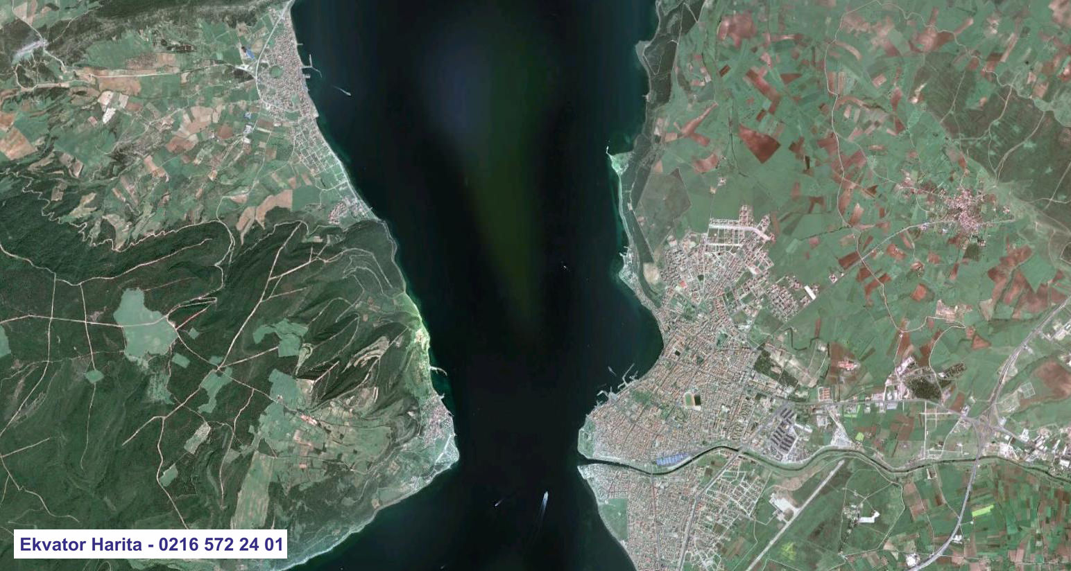 Çanakkale Uydu Haritası Örnek Fotoğrafı