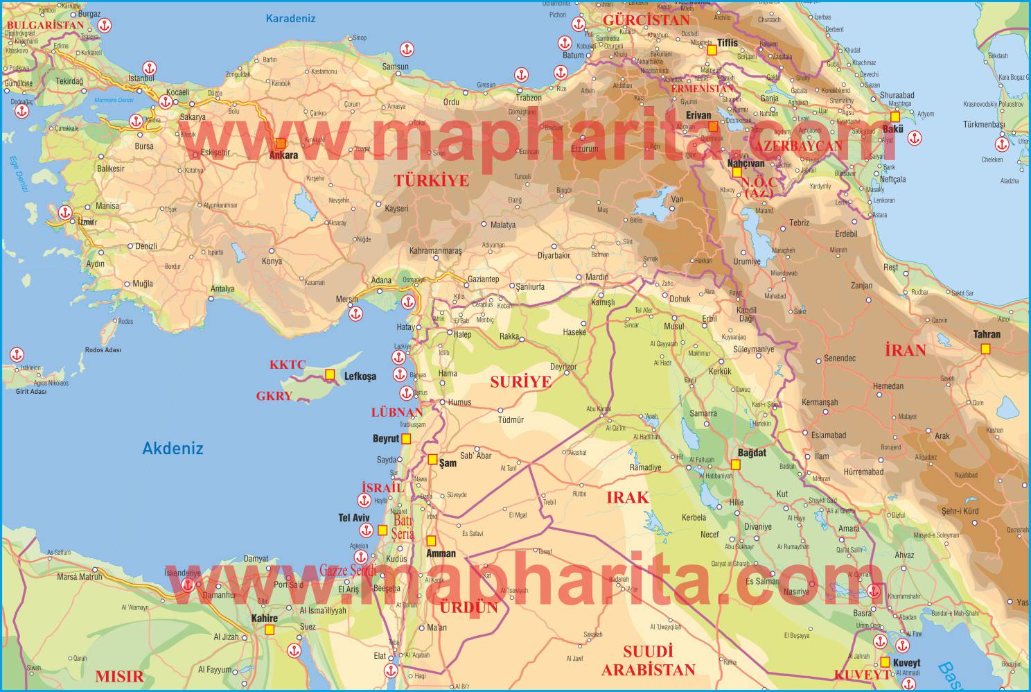 DOHUK FİZİKİ HARİTASI