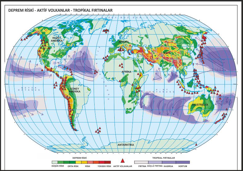 DÜNYA AFET HARİTASI