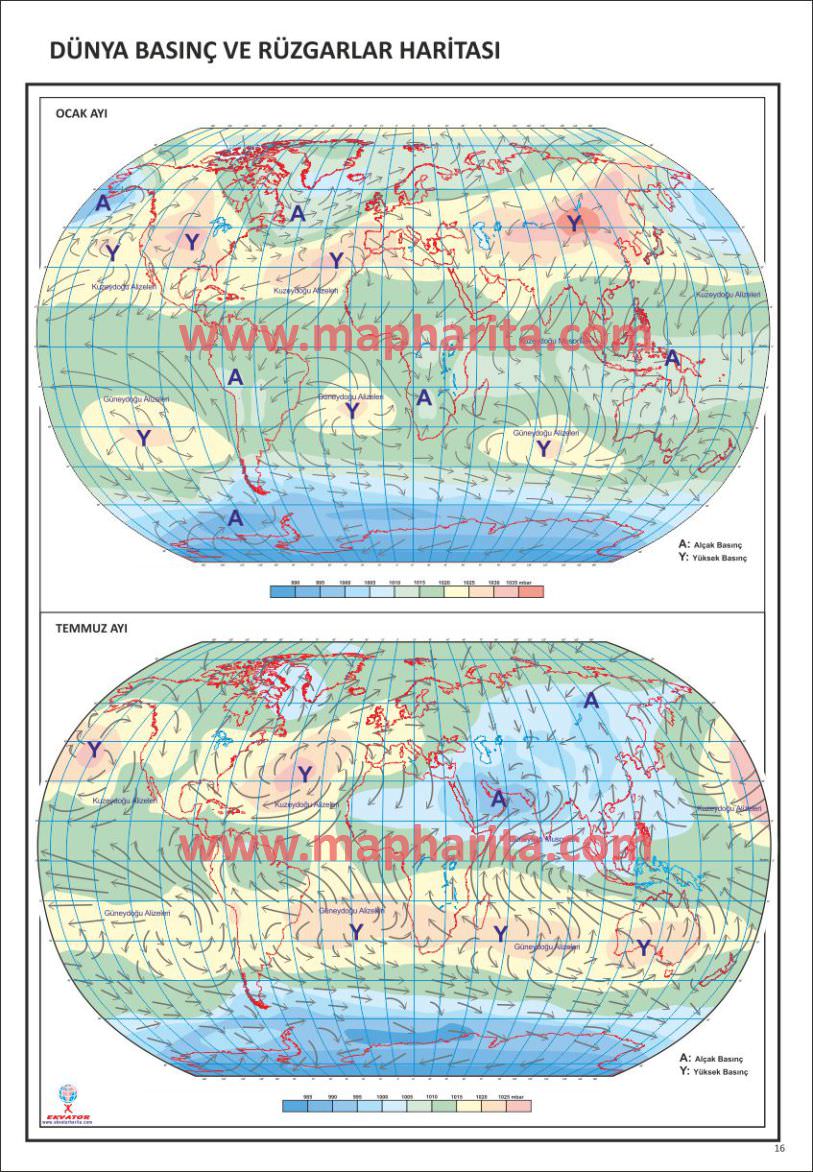 DÜNYA BASINÇ HARİTASI