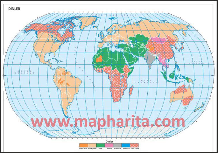 DÜNYA DİN HARİTASI