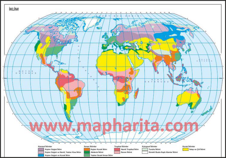 DÜNYA İKLİM HARİTASI