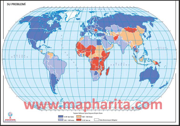 DÜNYA SU HARİTASI