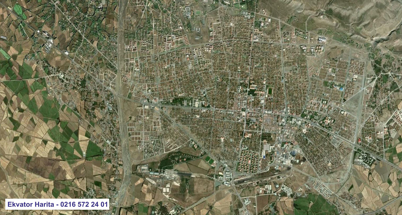 Erzincan Uydu Haritası Örnek Fotoğrafı
