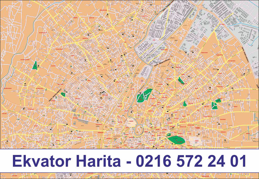 ERZURUM ŞEHİR HARİTASI - ERZURUM MERKEZ HARİTASI - ERZURUM MAHALLELER HARİTASI