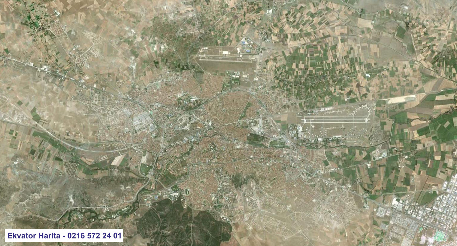 Eskişehir Uydu Haritası Örnek Fotoğrafı