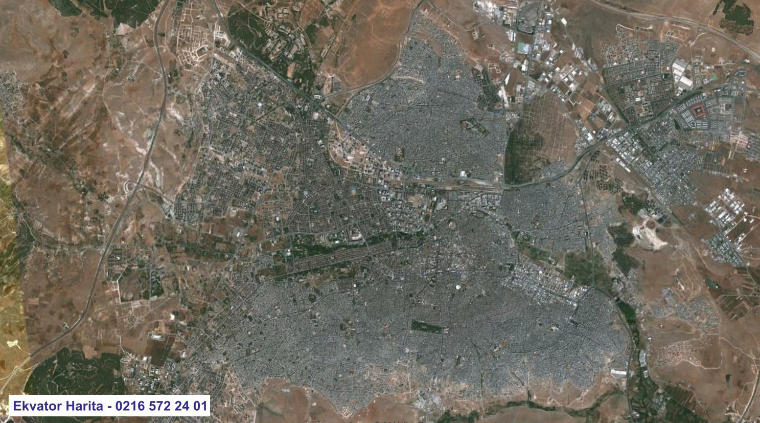 Gaziantep Uydu Haritası Örnek Fotoğrafı
