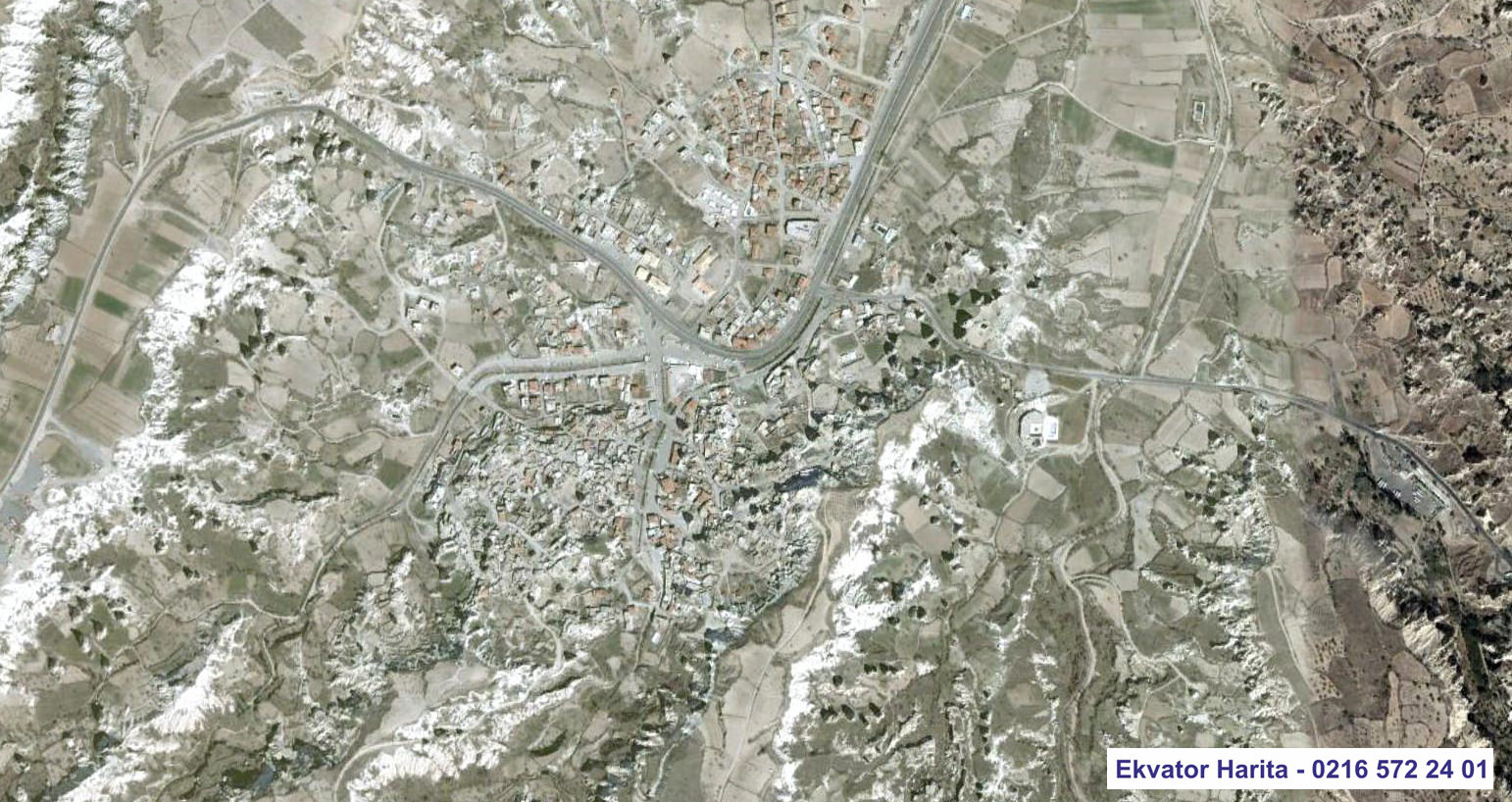 Göreme Uydu Haritası Örnek Fotoğrafı