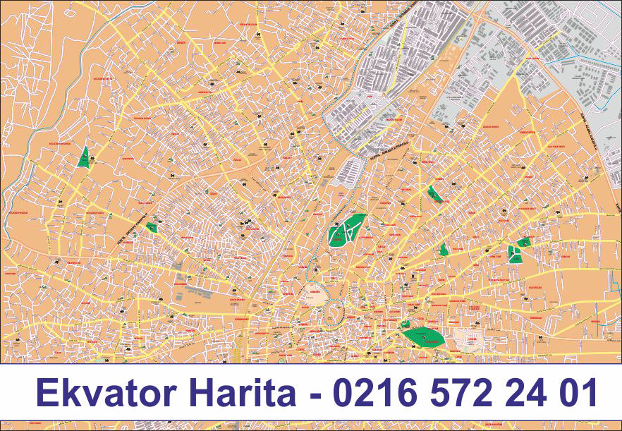 HATAY ŞEHİR HARİTASI - HATAY MERKEZ HARİTASI - HATAY MAHALLELER HARİTASI