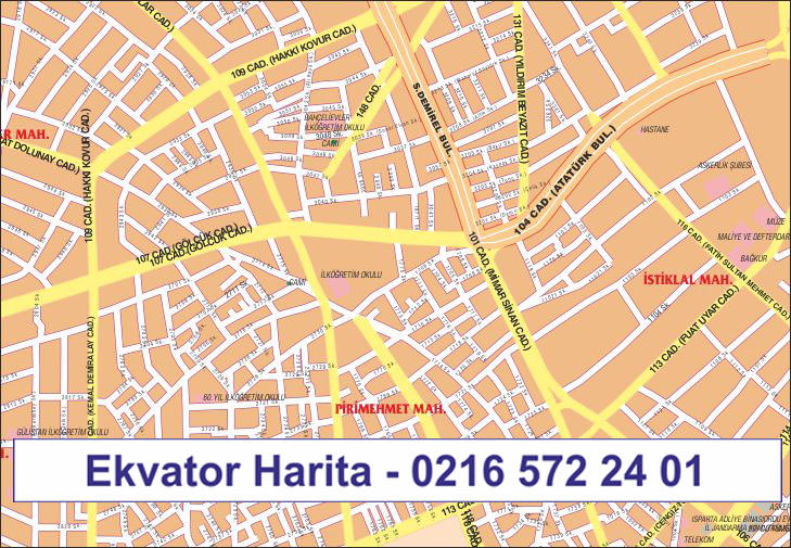ISPARTA HARİTASI MAHALLELER
