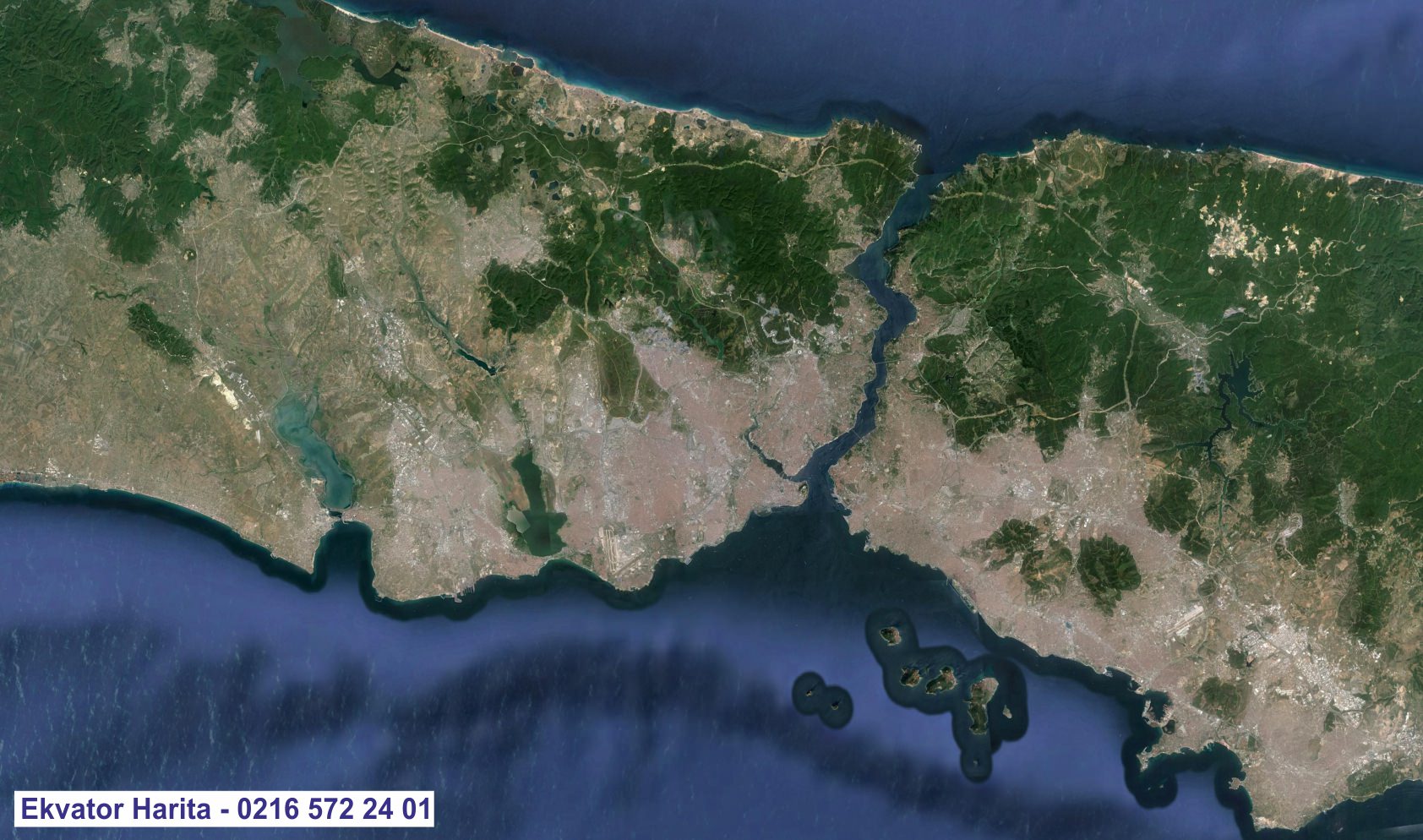 İstanbul Uydu Haritası Örnek Fotoğrafı