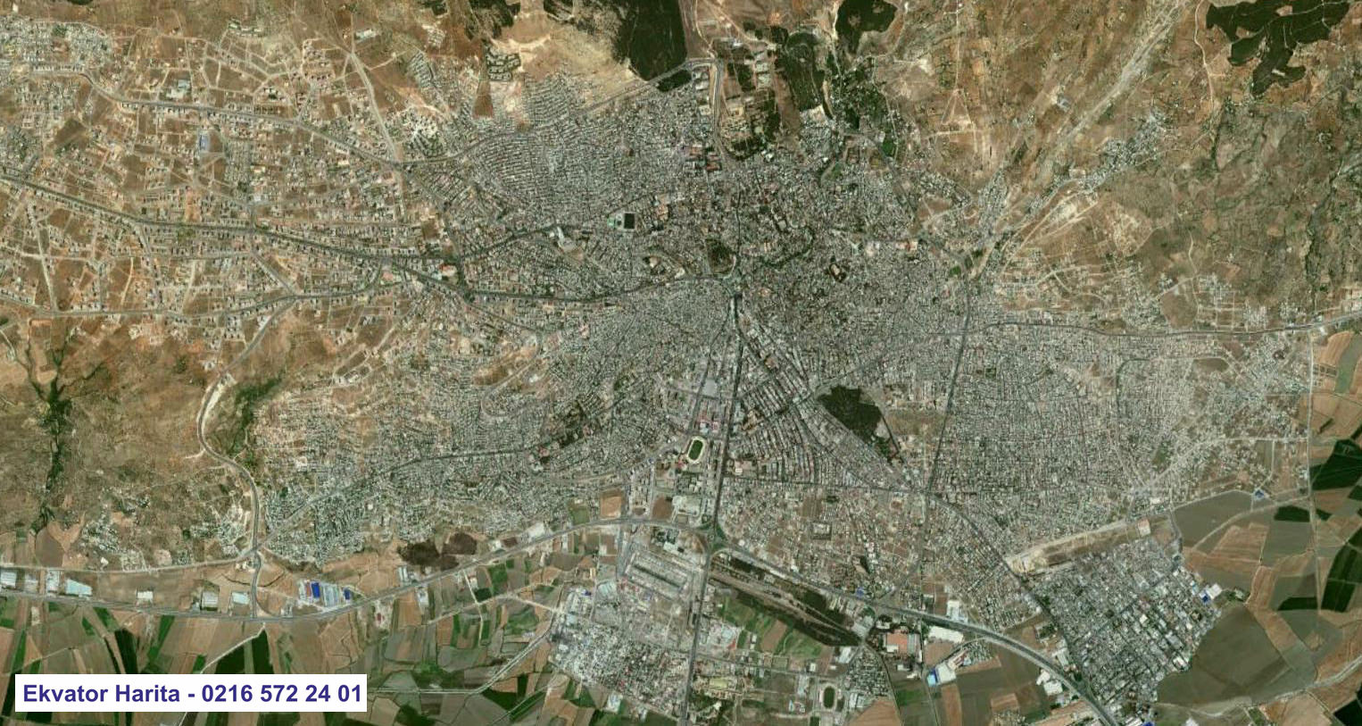 Kahramanmaraş Uydu Haritası Örnek Fotoğrafı