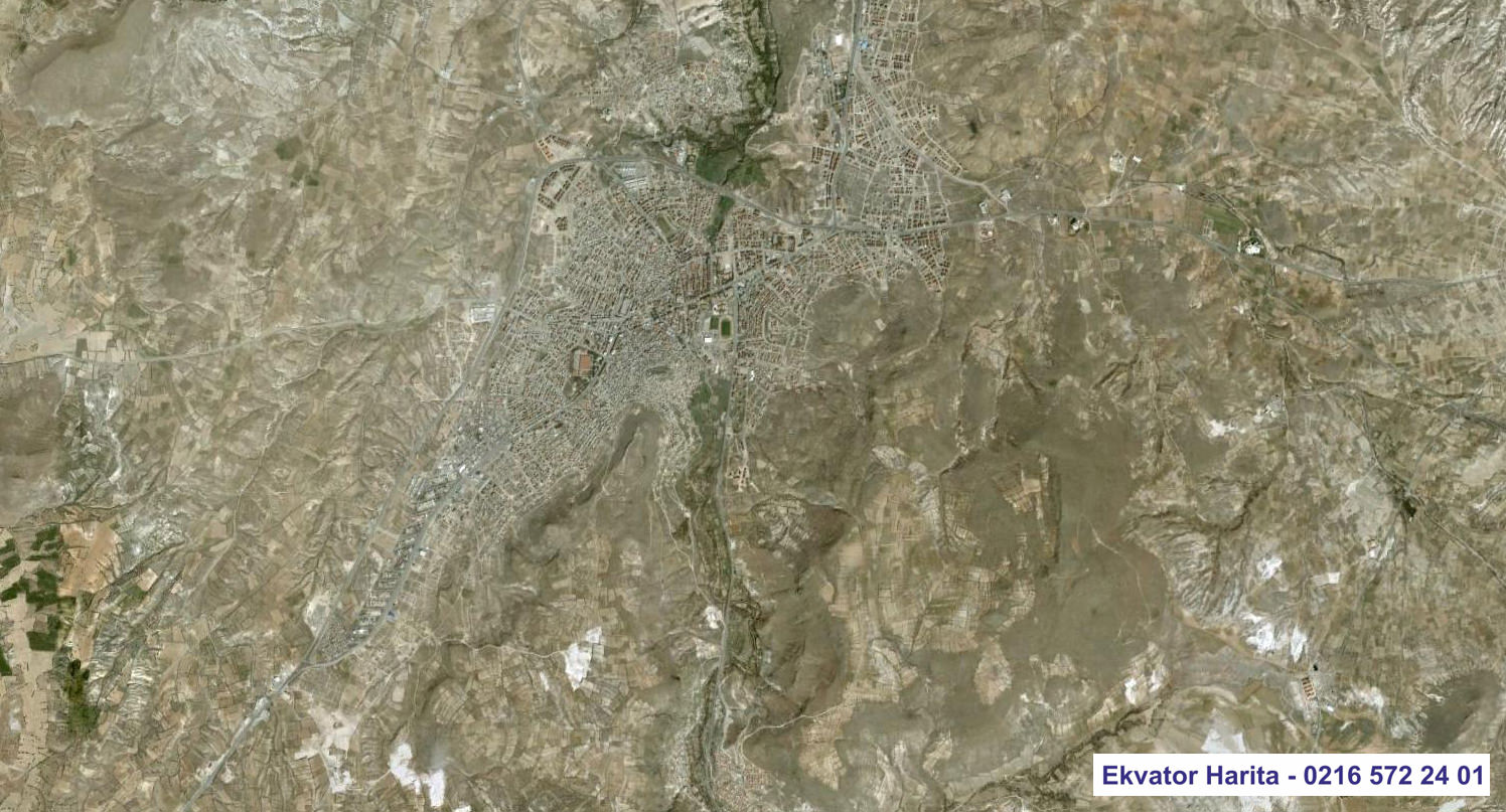 Kapadokya Uydu Haritası Örnek Fotoğrafı