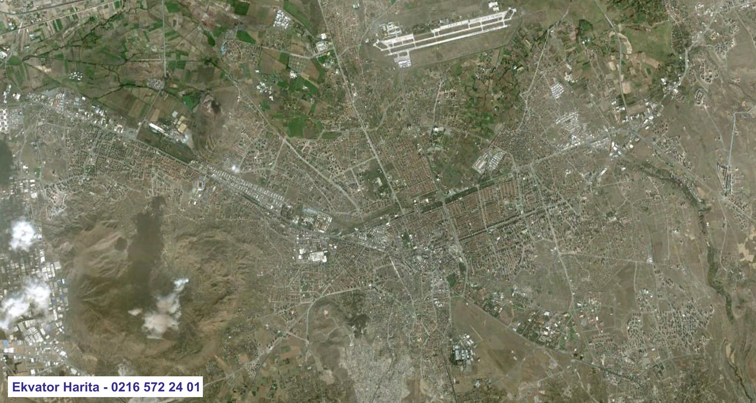 Kayseri Uydu Haritası Örnek Fotoğrafı