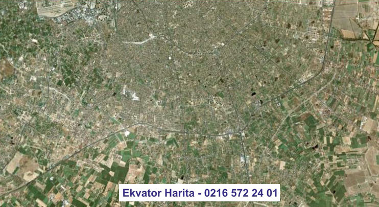 Kazakistan Uydu Haritası Örnek Fotoğrafı
