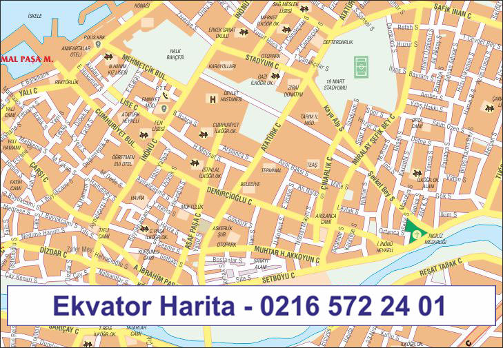 KIRŞEHİR HARİTASI MAHALLELER