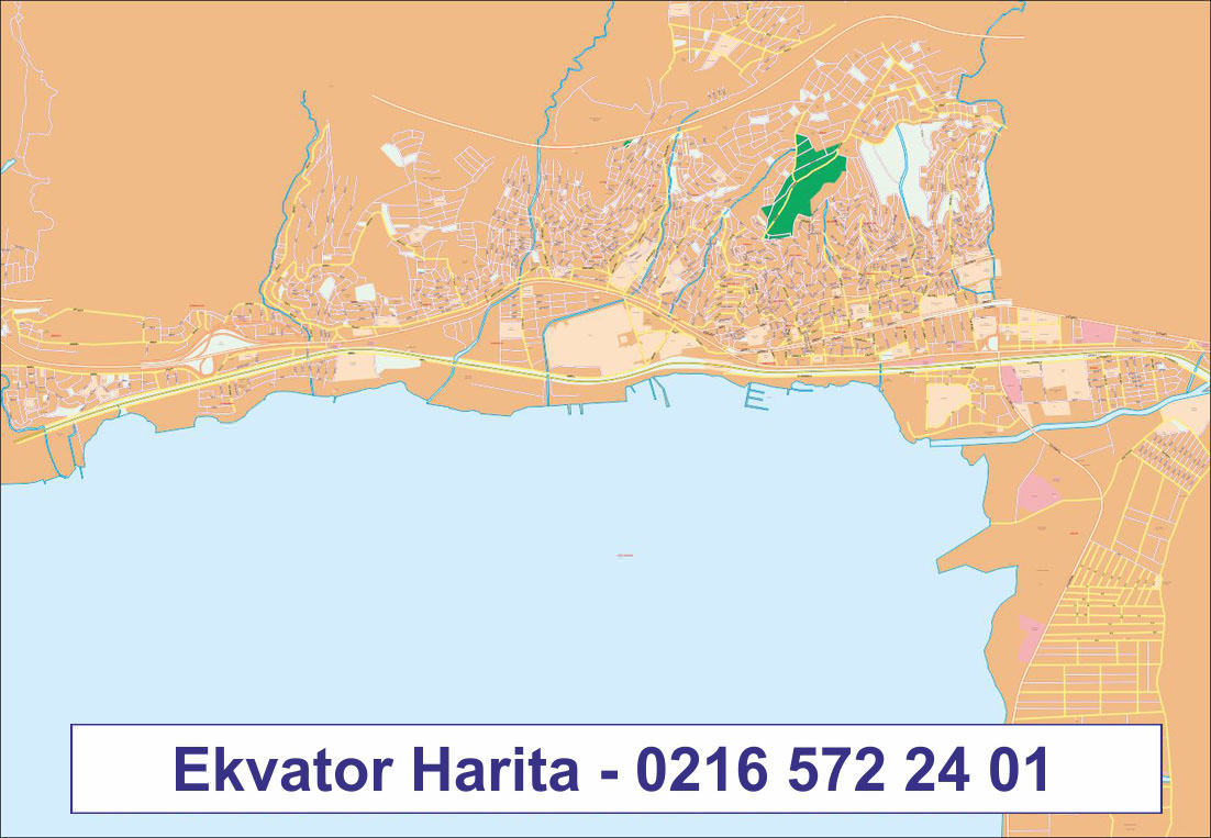 KOCAELİ ŞEHİR HARİTASI - KOCAELİ MERKEZ HARİTASI - KOCAELİ MAHALLELER HARİTASI