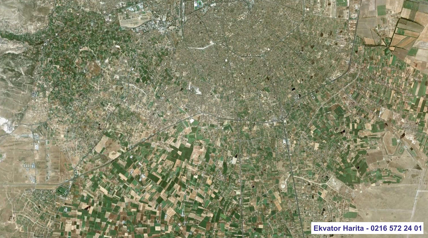 Konya Uydu Haritası Örnek Fotoğrafı