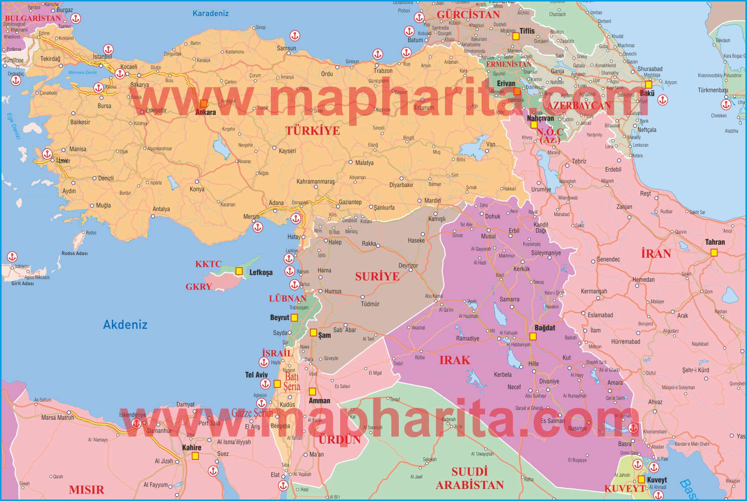 Kuzey Suriye Siyasi Haritası