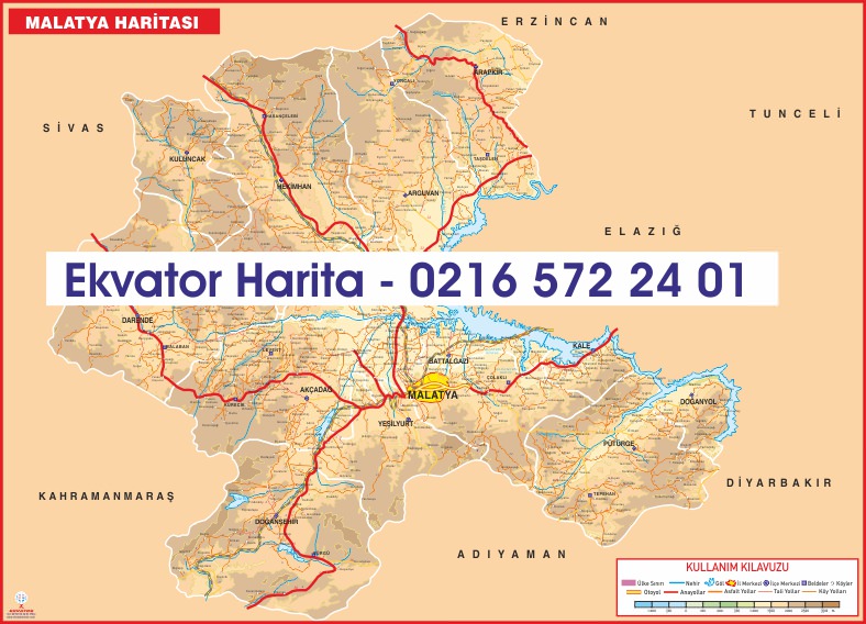 MALATYA İLİ FİZİKİ HARİTASI