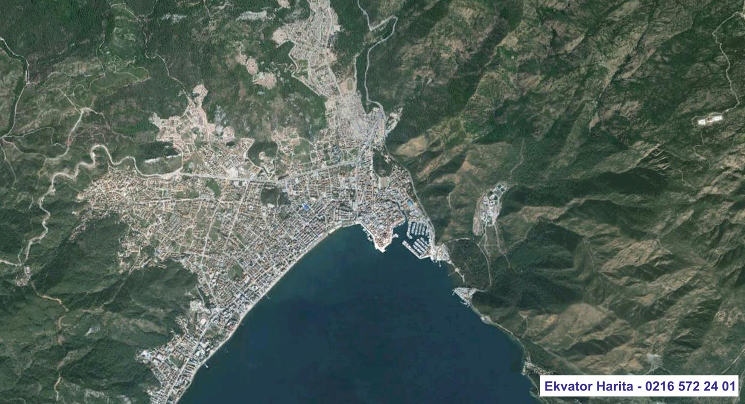 Marmaris Uydu Haritası Örnek Fotoğrafı