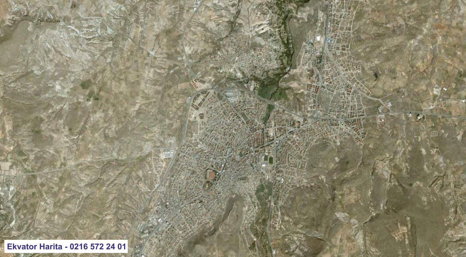 Nevşehir Uydu Haritası Örnek Fotoğrafı