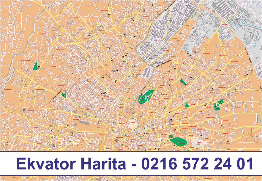 RİZE ŞEHİR HARİTASI - RİZE MERKEZ HARİTASI - RİZE MAHALLELER HARİTASI