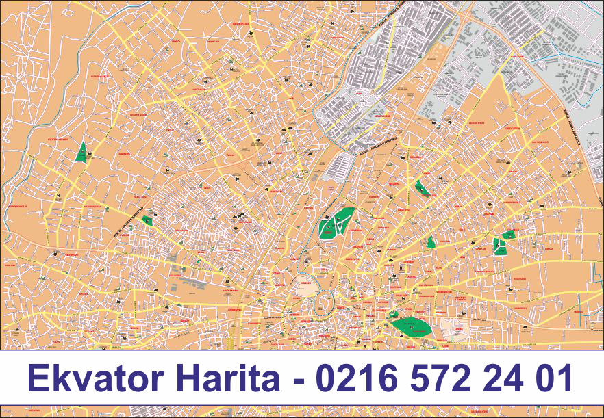 SAKARYA ŞEHİR HARİTASI - SAKARYA MERKEZ HARİTASI - SAKARYA MAHALLELER HARİTASI