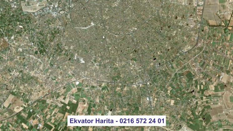 Şam Uydu Haritası Örnek Fotoğrafı