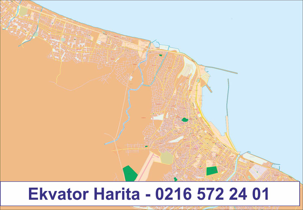 SAMSUN ŞEHİR HARİTASI - SAMSUN MERKEZ HARİTASI - SAMSUN MAHALLELER HARİTASI