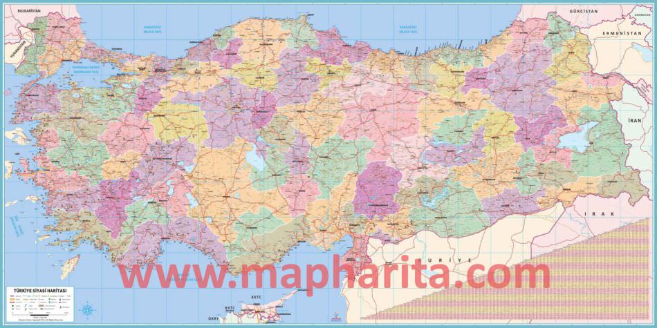 Türkiye Mülki İdare Bölümleri Haritası