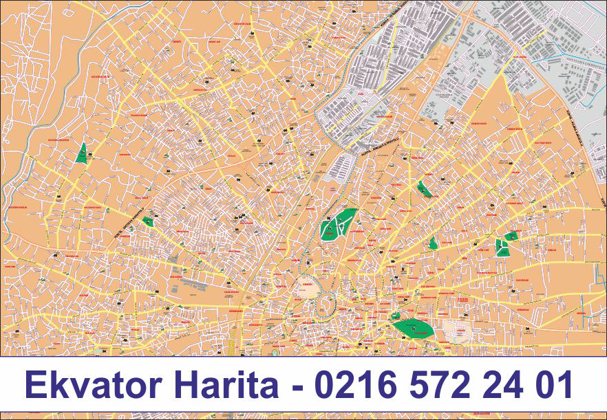 TUNCELİ ŞEHİR HARİTASI - TUNCELİ MERKEZ HARİTASI - TUNCELİ MAHALLELER HARİTASI