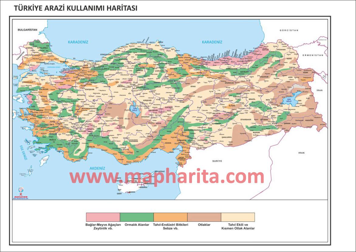 TÜRKİYE ARAZİ KULLANIMI HARİTASI