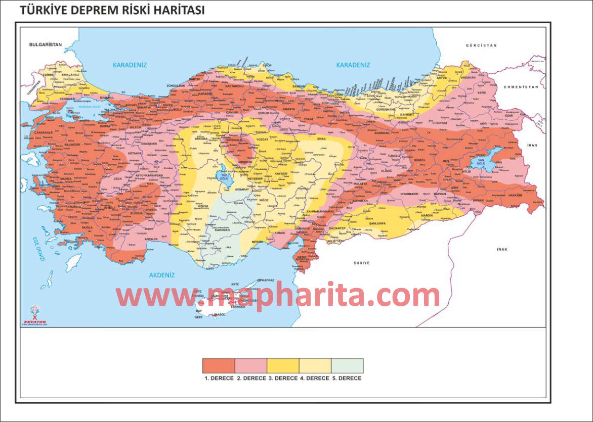 TÜRKİYE DEPREM HARİTASI