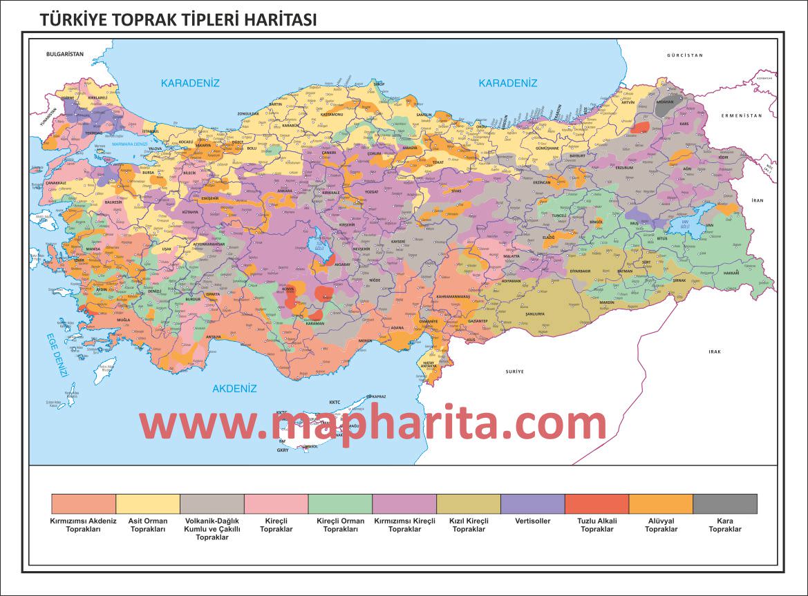 TÜRKİYE TOPRAK HARİTASI