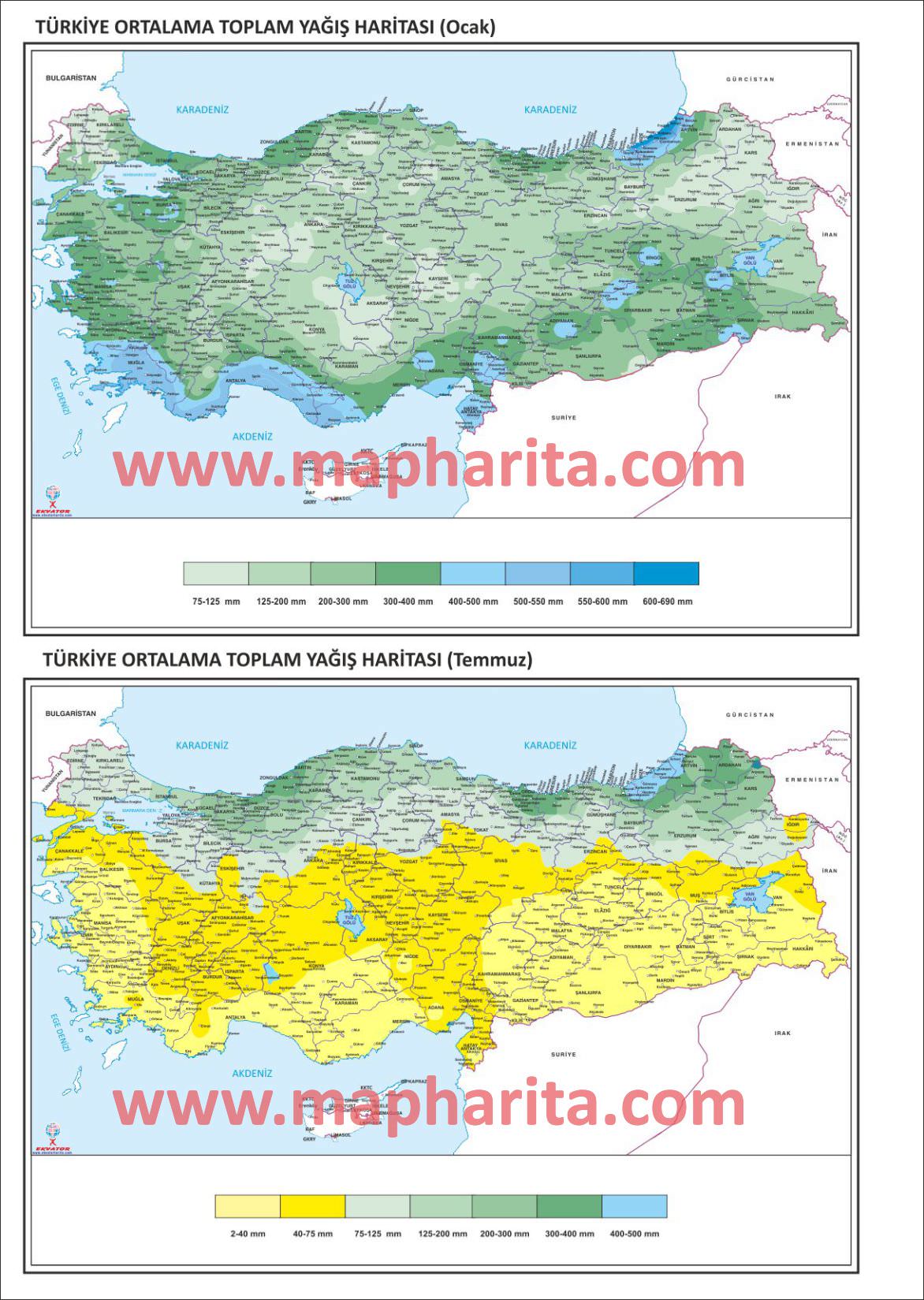 TÜRKİYE YAĞIŞ HARİTASI