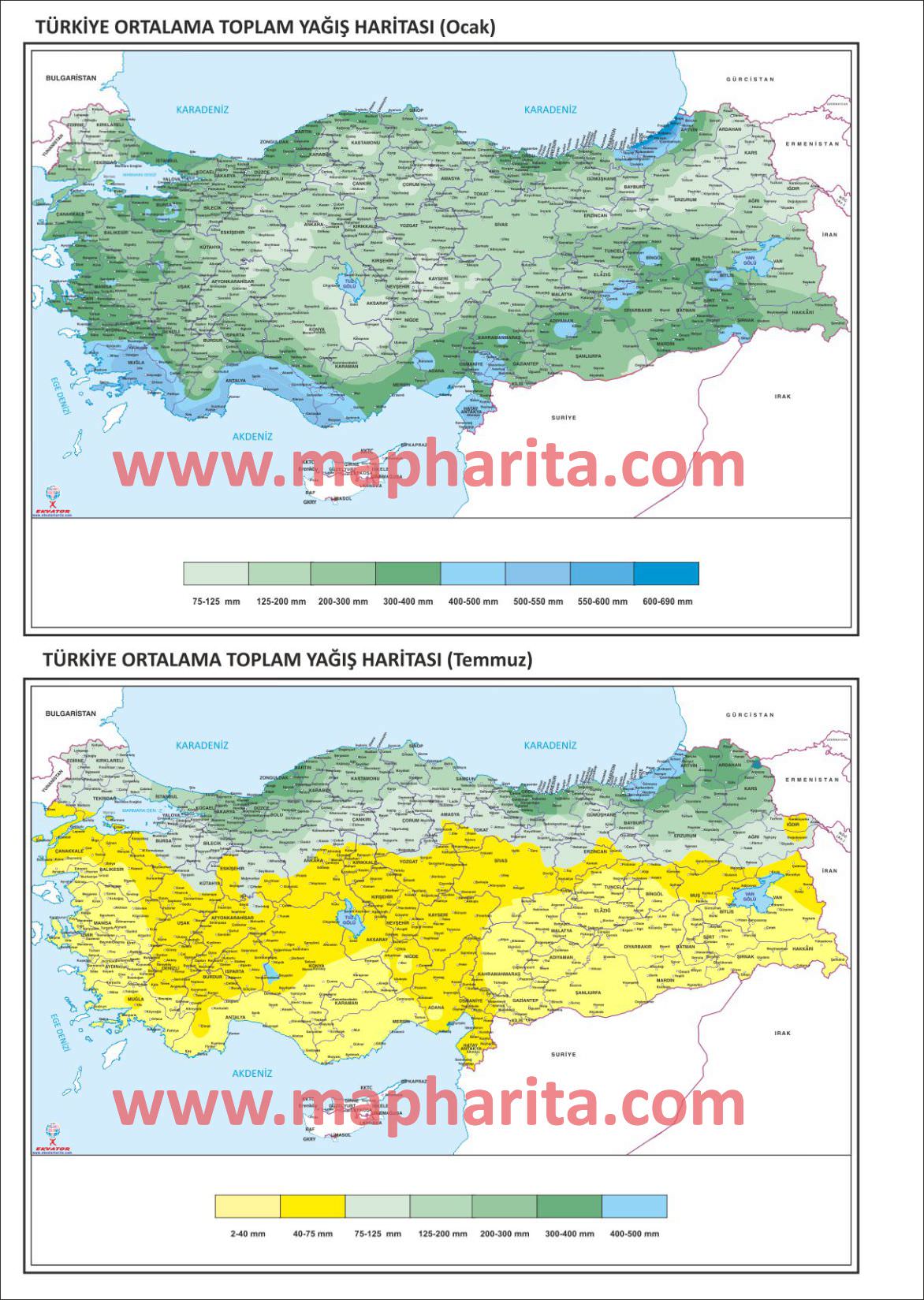 TÜRKİYE YAĞIŞ HARİTASI