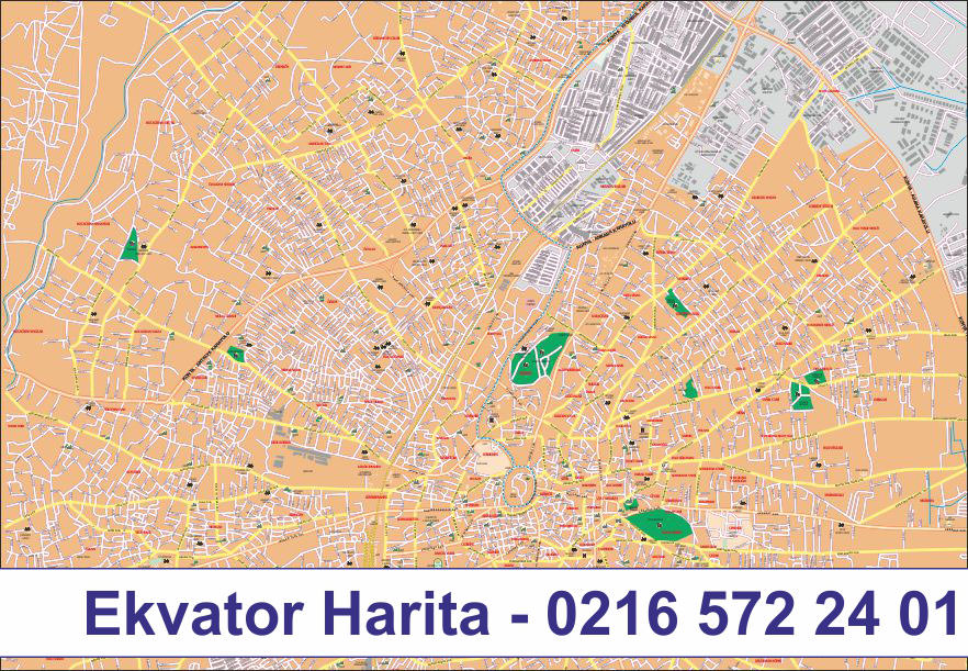 YOZGAT ŞEHİR HARİTASI - YOZGAT MERKEZ HARİTASI - YOZGAT MAHALLELER HARİTASI